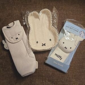 Rare Car Accessories seat belt cover Miffy Nijntje Set of 3 Nederland